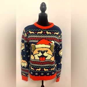 Geeknet Corgi ugly Christmas sweater